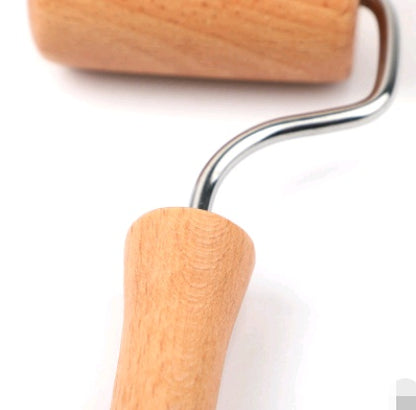 Beech rolling pin L-shaped flour stick pressure noodle stick doughnut kitchen daily necessities