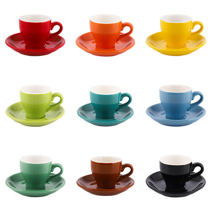 Restaurant set coffee cup and dish ceramics