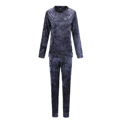 Velvet leisure sports suit