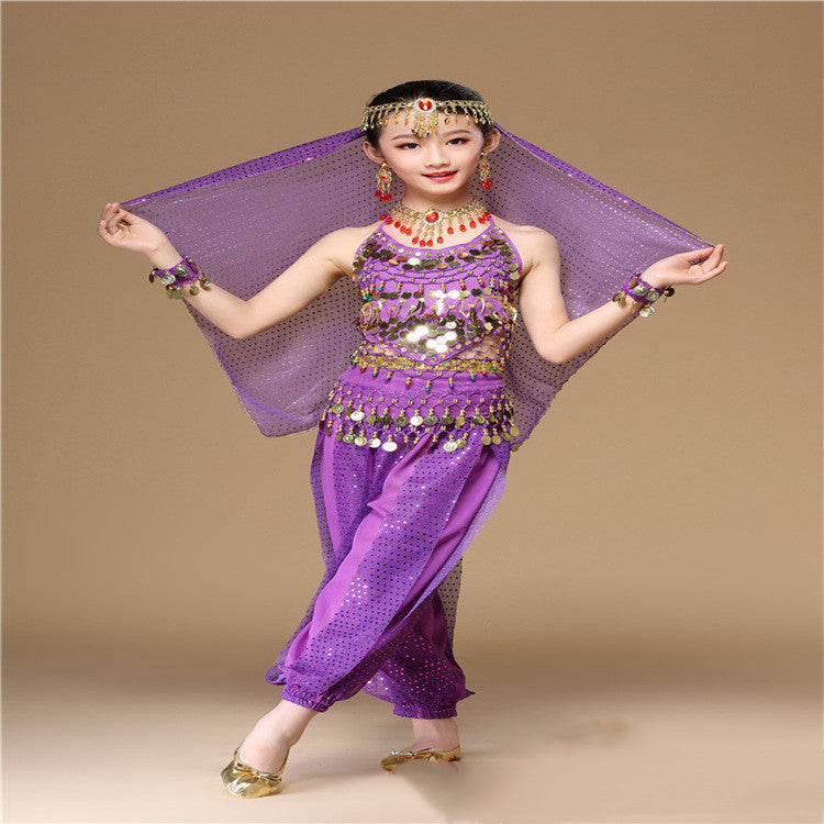 Yongda Jiayi Children's Belly Dance Highlight Suit Children's Indian Dance Performance Costume Children Performance Wear