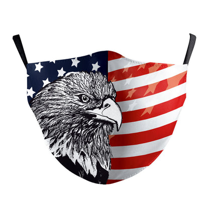Children's flag calico mask