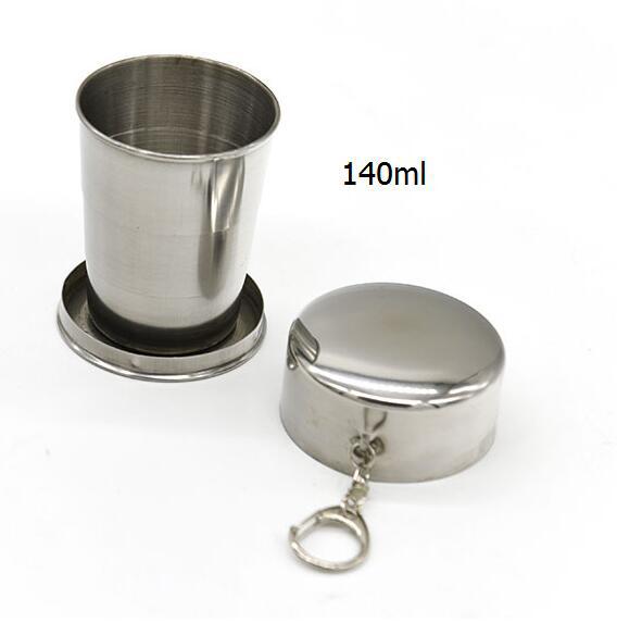 Stainless steel telescopic cup folding cup
