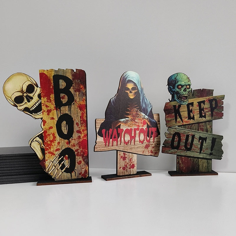 Wooden Retro Creative Decoration Halloween Decoration