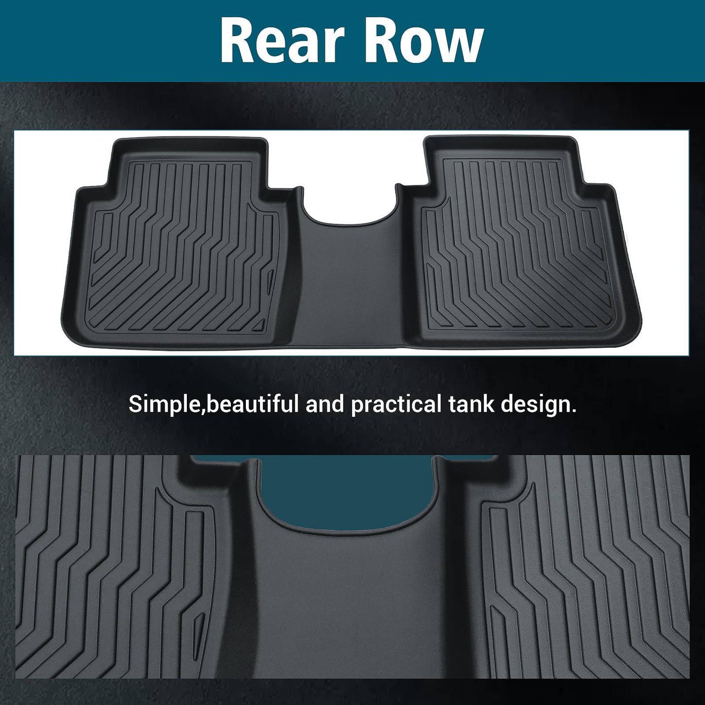 TPE Rubber Car Floor Mats All-Weather For 17-22 CR-V
