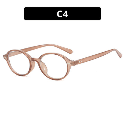 Women's Fashion Retro Literary Plain Glasses