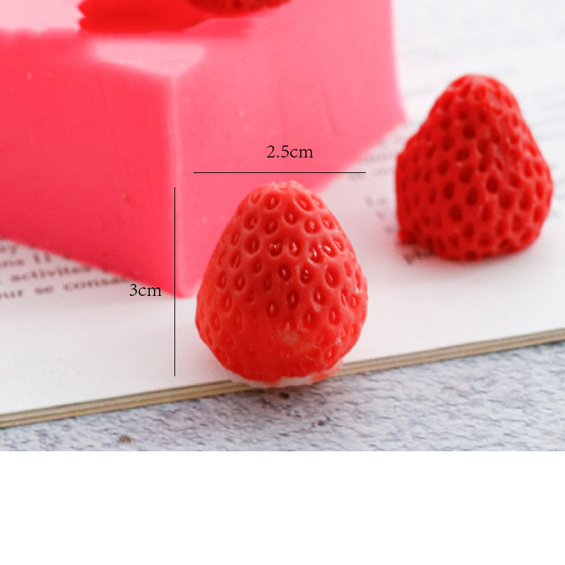 Strawberry Candle Silicone Mold Candle Decoration Mold