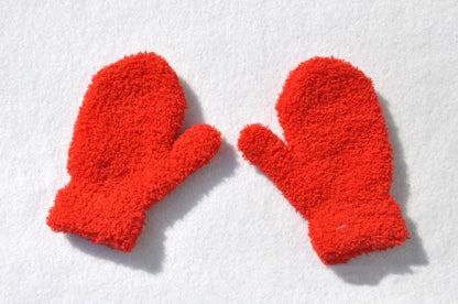 Warm Knitted Gloves Winter Half Plus Fleece Gloves