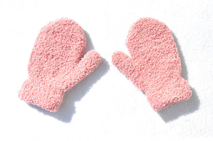 Warm Knitted Gloves Winter Half Plus Fleece Gloves