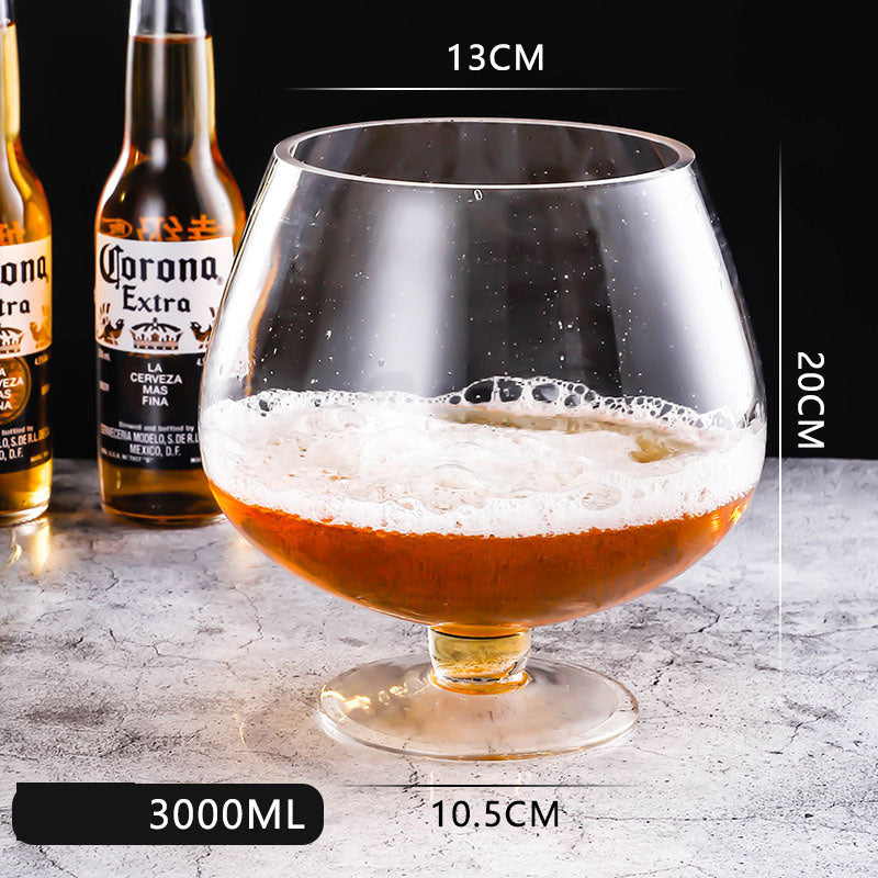Household Large-Capacity Glass Tall Beer Mug