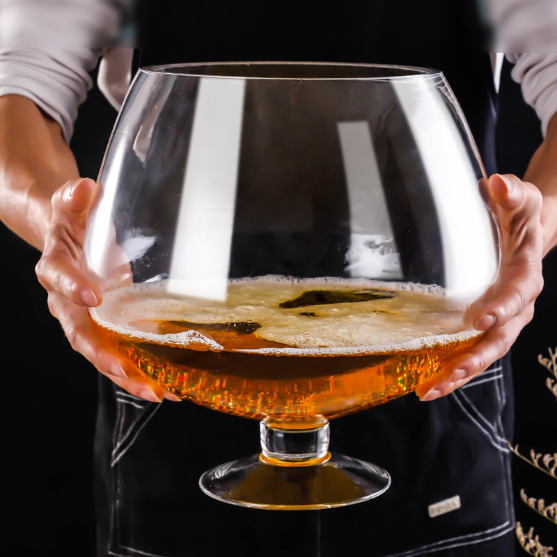 Household Large-Capacity Glass Tall Beer Mug