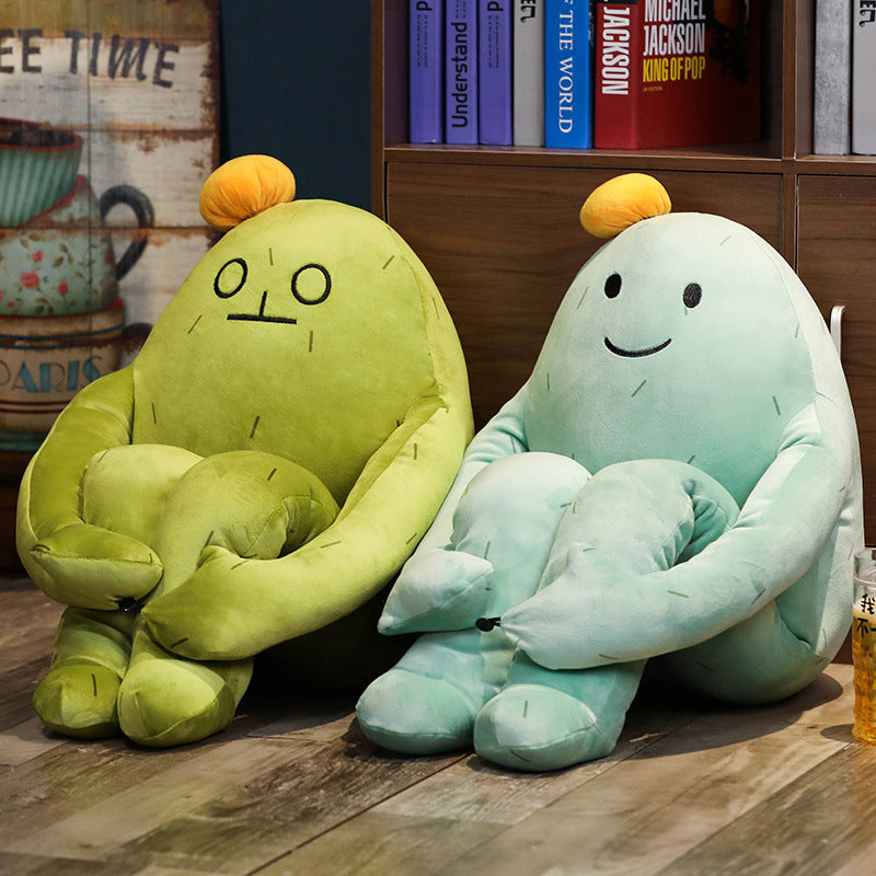 Heal Tie Squat Cactus Emoji Doll Rag Doll