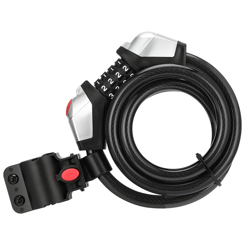 Bicycle Anti-theft 4-digit Code Lock With Light Alloy Core Lightweight Security Lock