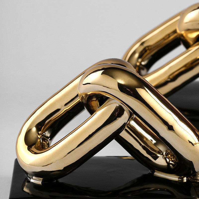 Creative Chain Shape Decoration Soft Decoration Handicraft Ceramic Decoration
