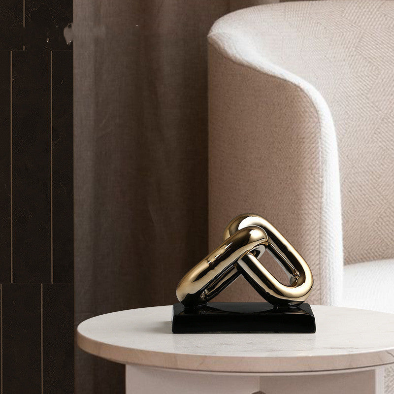 Creative Chain Shape Decoration Soft Decoration Handicraft Ceramic Decoration