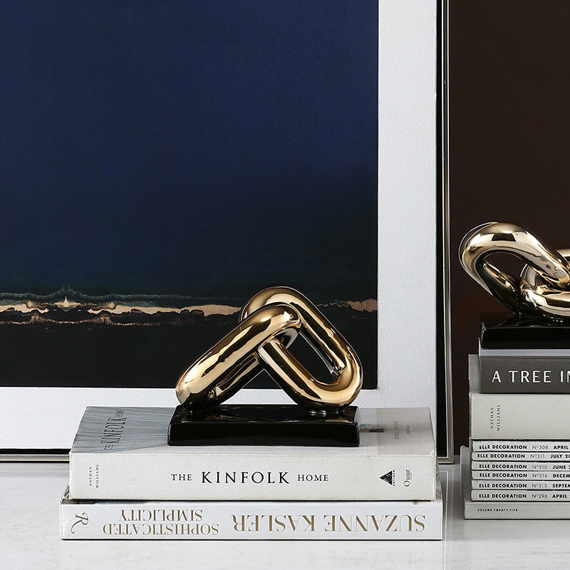 Creative Chain Shape Decoration Soft Decoration Handicraft Ceramic Decoration