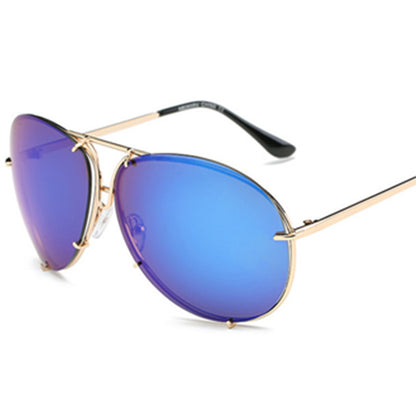Color Film Sunglasses For Men And Women Big Frame Sunglasses