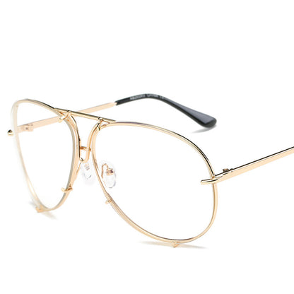 Color Film Sunglasses For Men And Women Big Frame Sunglasses