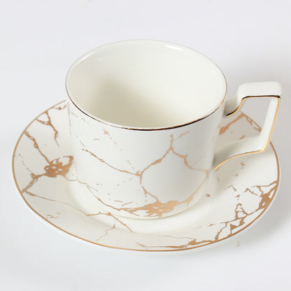 Bone China Cup and Saucer Practical Gift Set European Ceramic Coffee Cup and Milk Cup