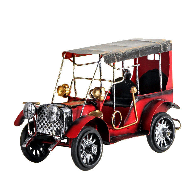 Wrought Iron Car Wine Cabinet Decoration Decoration Living Room Handicraft Decoration