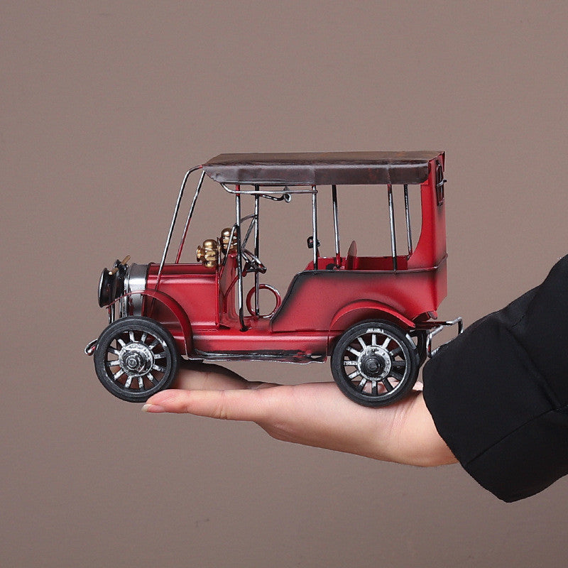 Wrought Iron Car Wine Cabinet Decoration Decoration Living Room Handicraft Decoration