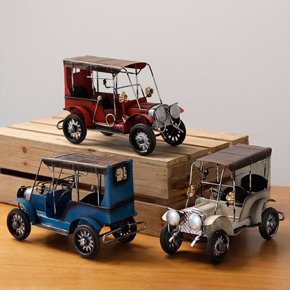 Wrought Iron Car Wine Cabinet Decoration Decoration Living Room Handicraft Decoration
