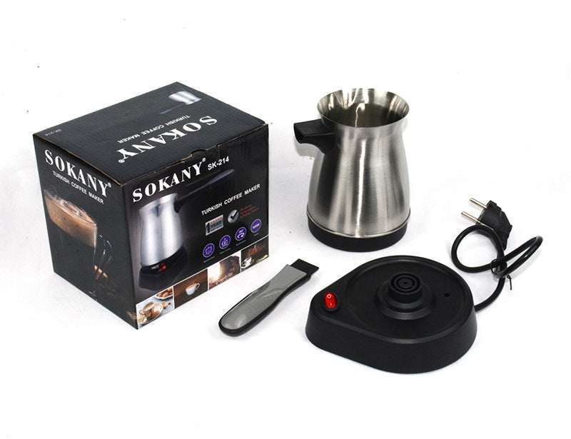 Electric Stainless Steel Turkish Coffee Pot With Electric Heating