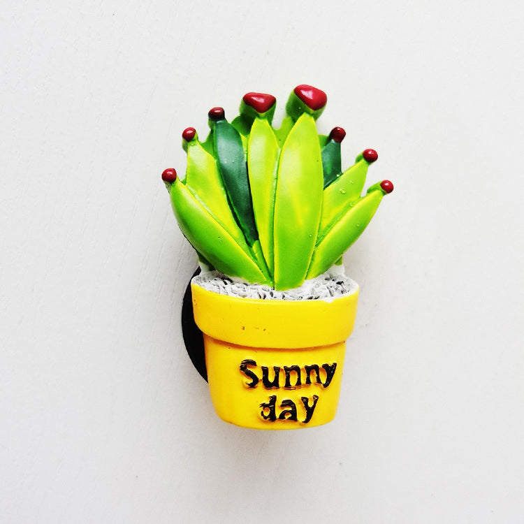 Car Air Outlet Perfume Clip Creative Simulation Potted Cactus Car Air Conditioner Air Outlet Clip Car Decoration