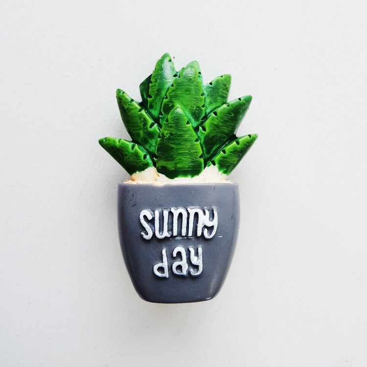 Car Air Outlet Perfume Clip Creative Simulation Potted Cactus Car Air Conditioner Air Outlet Clip Car Decoration