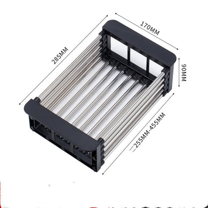 Kitchen Sink Retractable Drain Basket