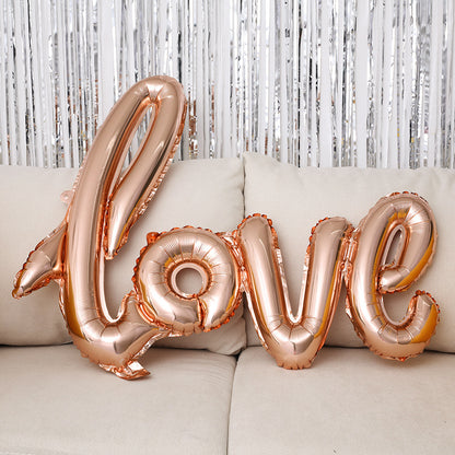 43-inch One-piece Love Balloon Aluminum Film Letter Balloon