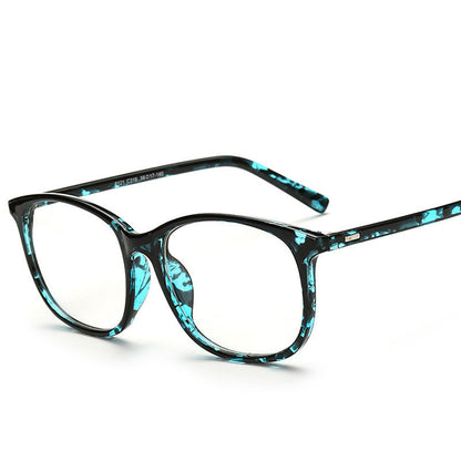 Flat Glasses Retro Student Glasses Frame Unisex Large Frame Flat Lens