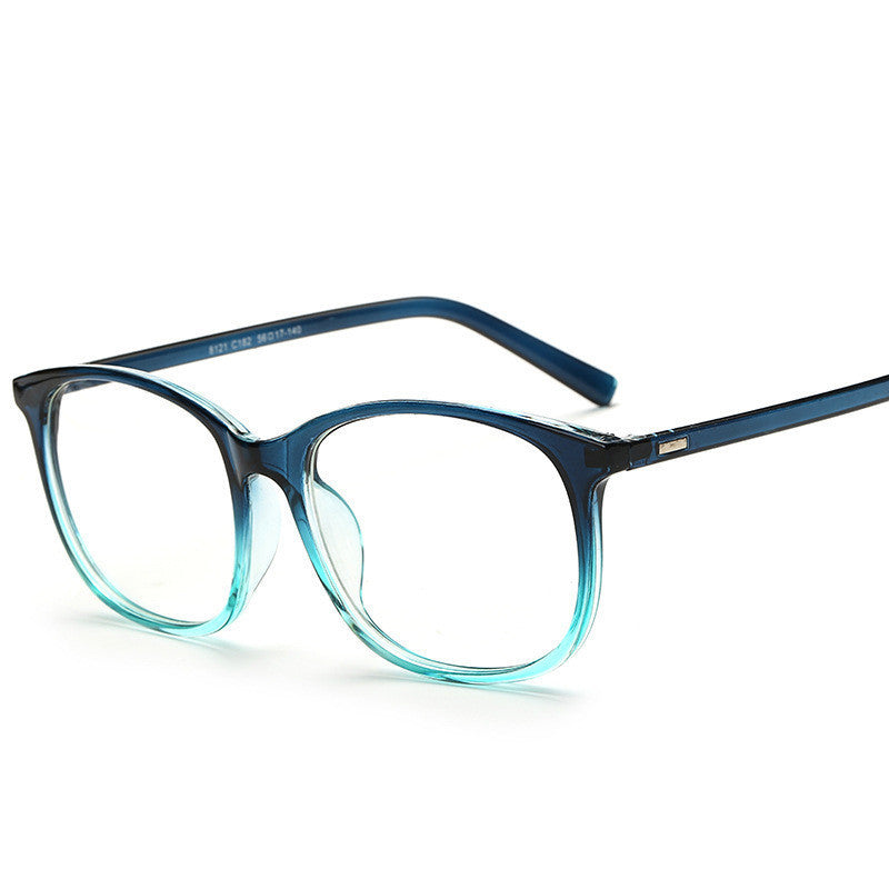 Flat Glasses Retro Student Glasses Frame Unisex Large Frame Flat Lens