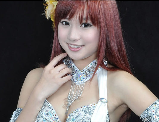 Belly Dance Costume Ornaments Indian Dance Costume Belly Dance Necklace Round Diamond Necklace