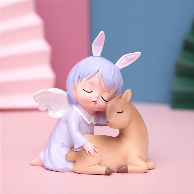 Creative Cartoon Cute Annie Cake Decoration Baking Party Decoration Car Decoration Resin Craft
