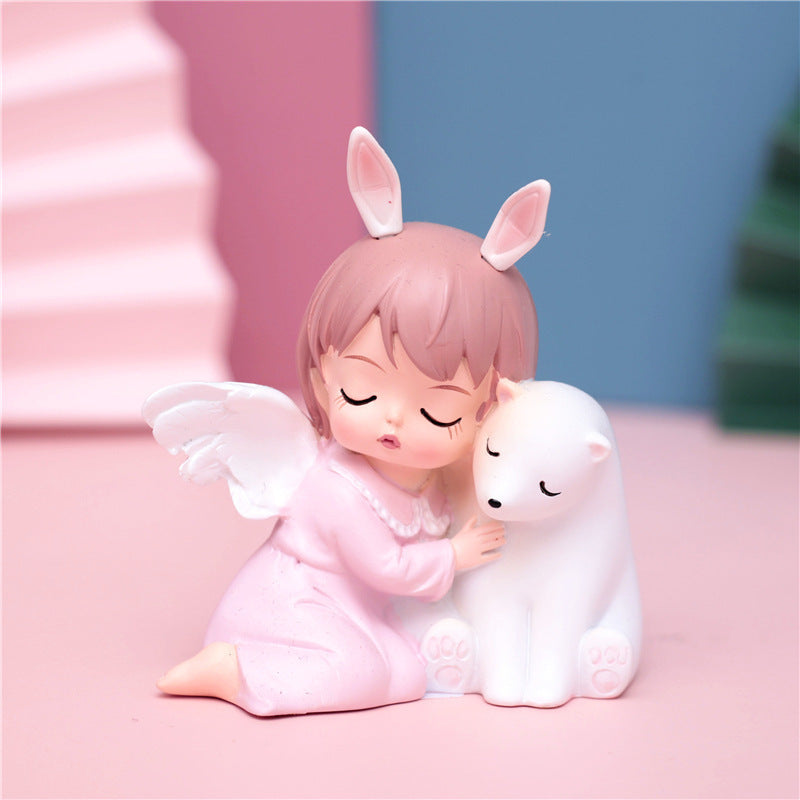 Creative Cartoon Cute Annie Cake Decoration Baking Party Decoration Car Decoration Resin Craft