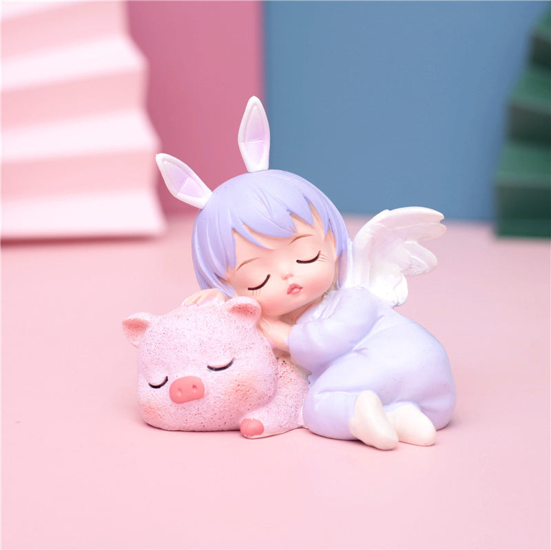 Creative Cartoon Cute Annie Cake Decoration Baking Party Decoration Car Decoration Resin Craft