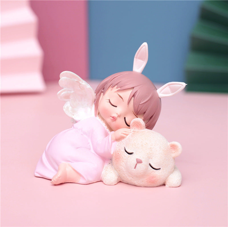 Creative Cartoon Cute Annie Cake Decoration Baking Party Decoration Car Decoration Resin Craft