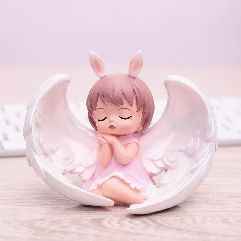Creative Cartoon Cute Annie Cake Decoration Baking Party Decoration Car Decoration Resin Craft
