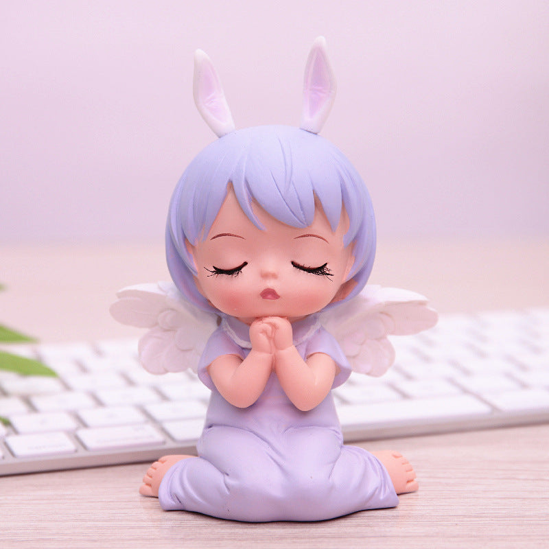 Creative Cartoon Cute Annie Cake Decoration Baking Party Decoration Car Decoration Resin Craft
