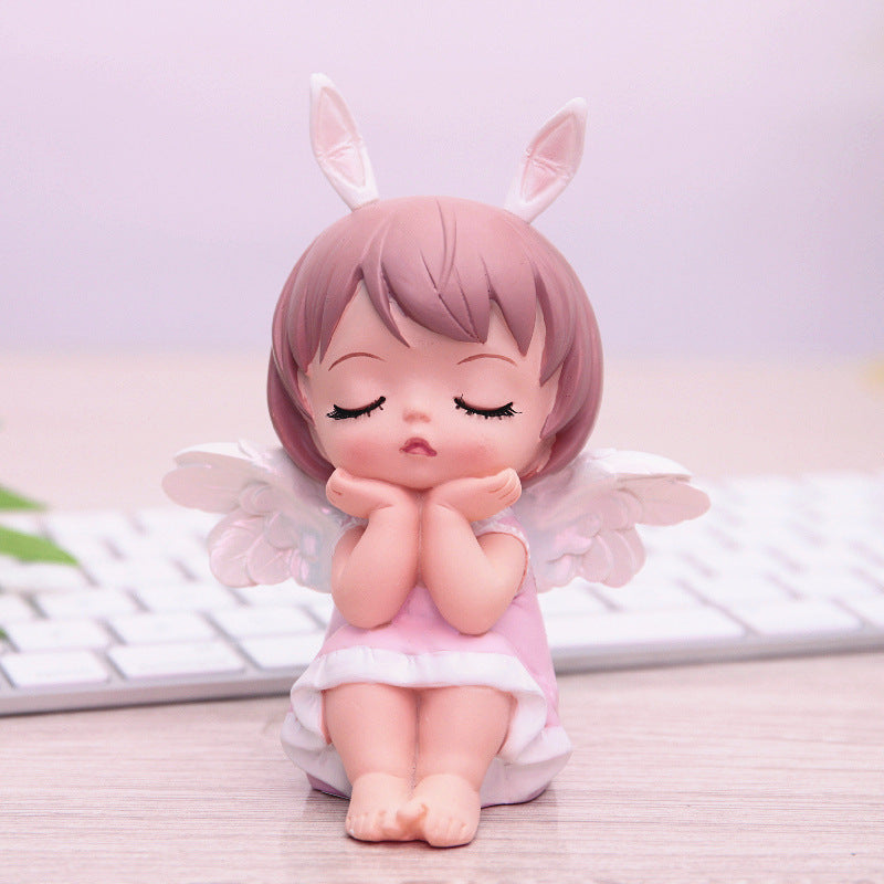 Creative Cartoon Cute Annie Cake Decoration Baking Party Decoration Car Decoration Resin Craft