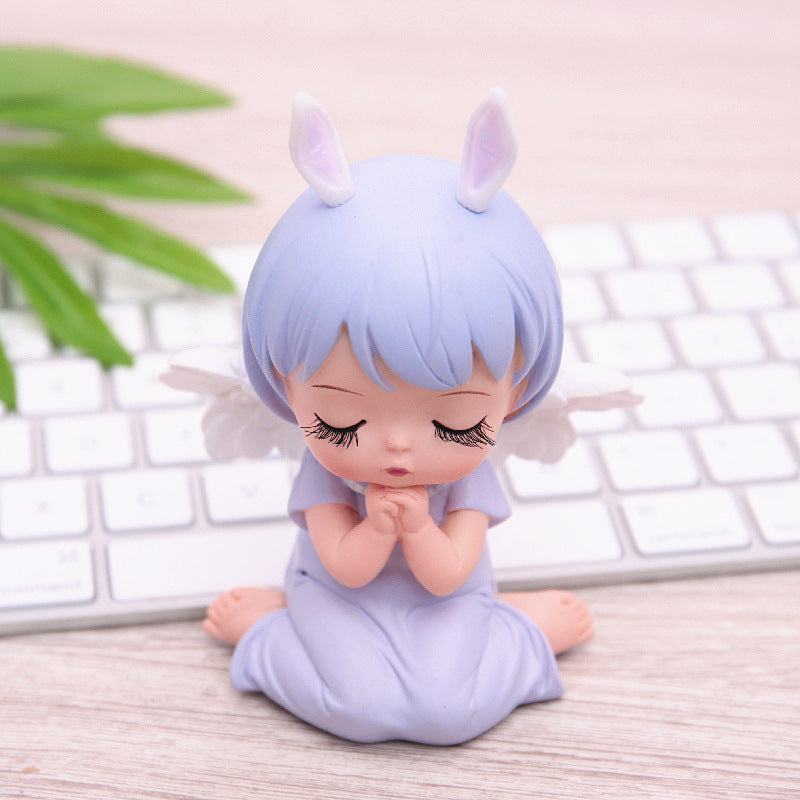 Creative Cartoon Cute Annie Cake Decoration Baking Party Decoration Car Decoration Resin Craft