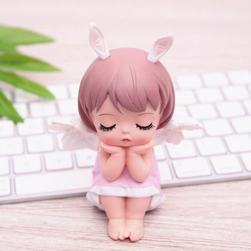 Creative Cartoon Cute Annie Cake Decoration Baking Party Decoration Car Decoration Resin Craft