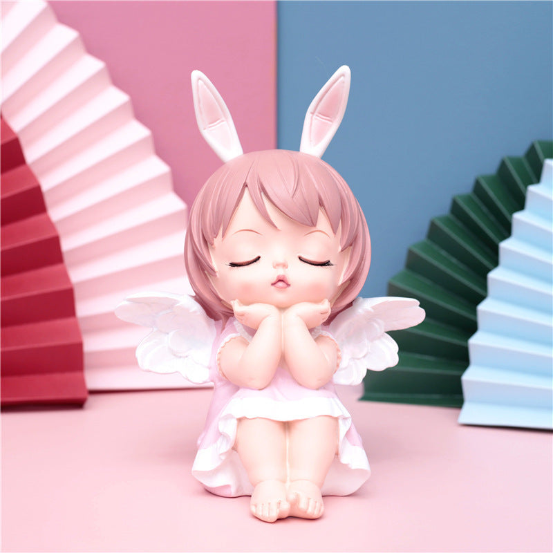 Creative Cartoon Cute Annie Cake Decoration Baking Party Decoration Car Decoration Resin Craft
