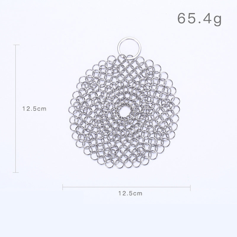 316 Cast Iron Cleaner Kitchen Rust Pot Pans Cleaning Scrubber Steel Rust Remover Scraper Brush Kit Metal Cleaning Brush