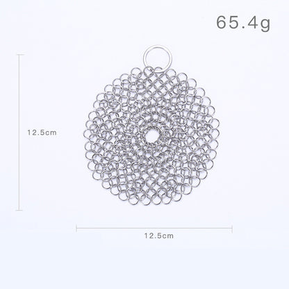316 Cast Iron Cleaner Kitchen Rust Pot Pans Cleaning Scrubber Steel Rust Remover Scraper Brush Kit Metal Cleaning Brush