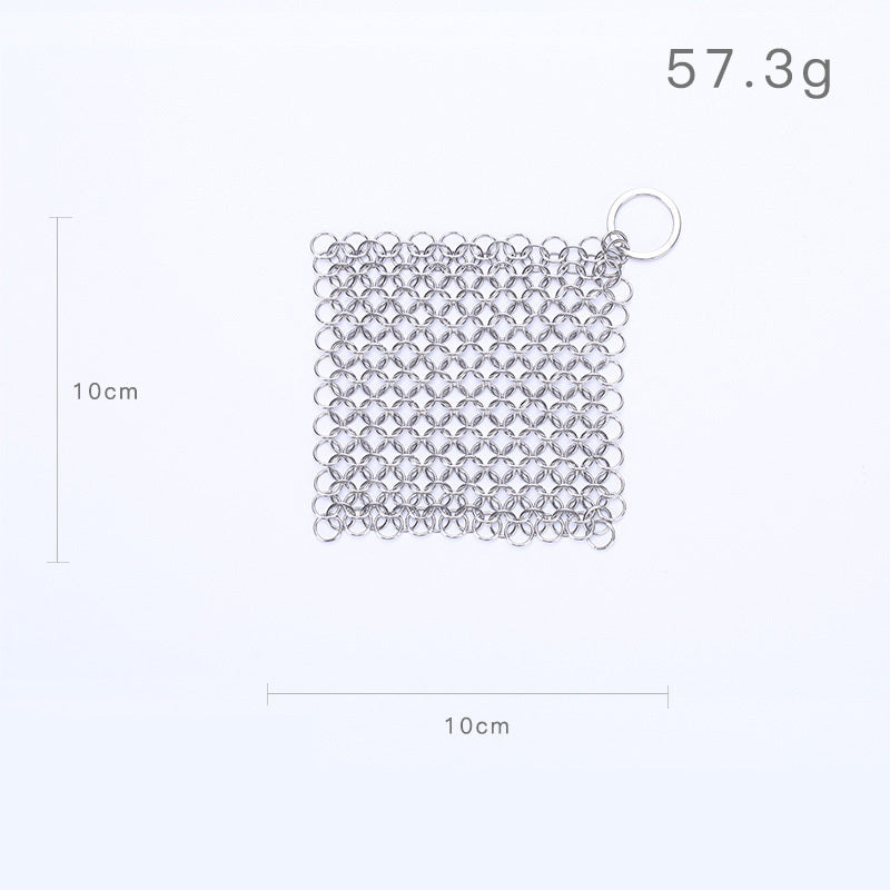 316 Cast Iron Cleaner Kitchen Rust Pot Pans Cleaning Scrubber Steel Rust Remover Scraper Brush Kit Metal Cleaning Brush