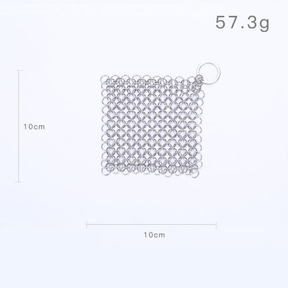 316 Cast Iron Cleaner Kitchen Rust Pot Pans Cleaning Scrubber Steel Rust Remover Scraper Brush Kit Metal Cleaning Brush
