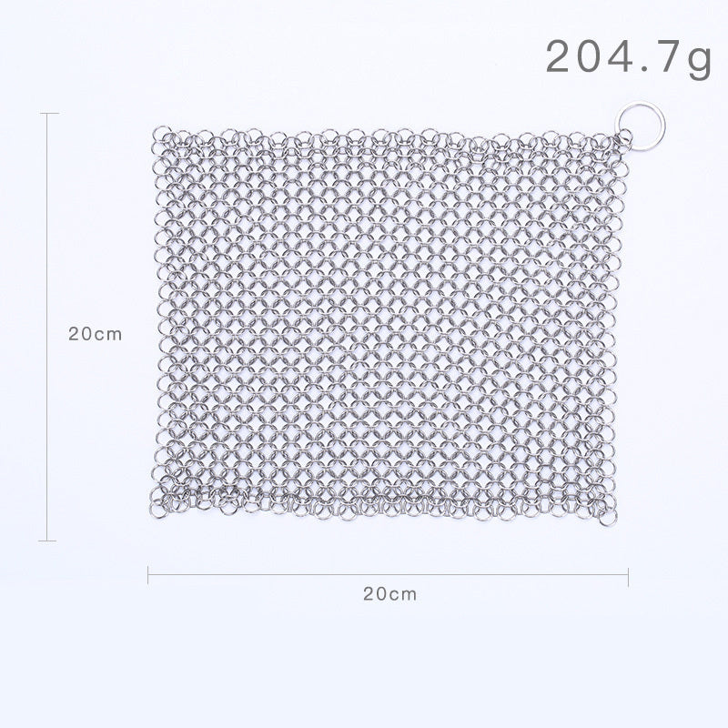 316 Cast Iron Cleaner Kitchen Rust Pot Pans Cleaning Scrubber Steel Rust Remover Scraper Brush Kit Metal Cleaning Brush