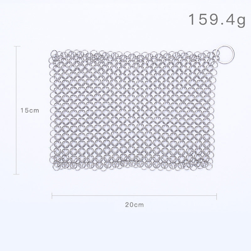 316 Cast Iron Cleaner Kitchen Rust Pot Pans Cleaning Scrubber Steel Rust Remover Scraper Brush Kit Metal Cleaning Brush