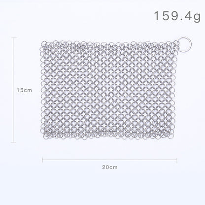 316 Cast Iron Cleaner Kitchen Rust Pot Pans Cleaning Scrubber Steel Rust Remover Scraper Brush Kit Metal Cleaning Brush
